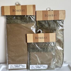 Bombay Sheer Gift Bag Set of 3 Antique Lace Metallic Beaded